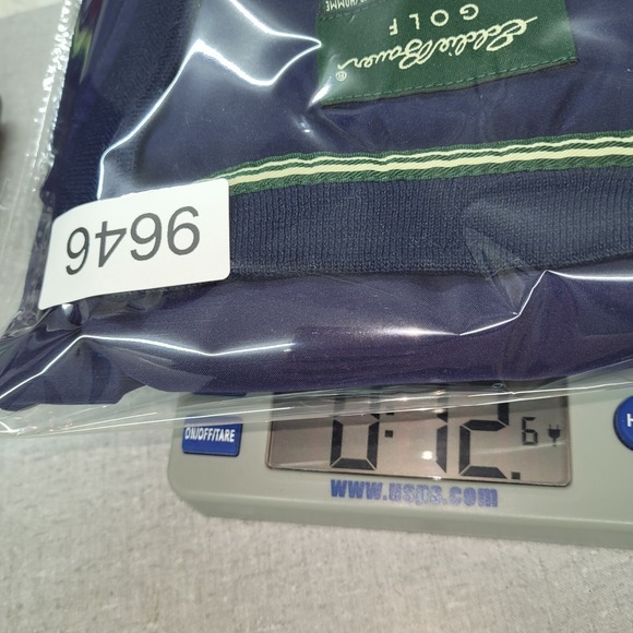 Eddie Bauer Golf Mens V Neck Sleeveless Vest Navy Blue Size Large‎ Windbreaker - Picture 12 of 12